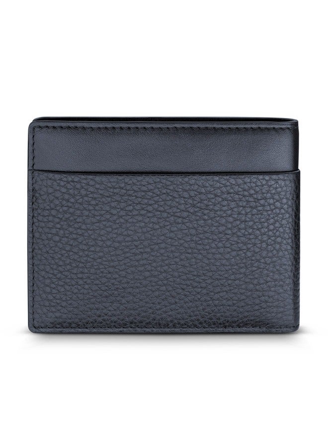 Cerruti 1881 Cannes Navy Bifold Genuine Leather Wallet For Men With 6 Card Slots 110 MM- CEPU06856M-BLU