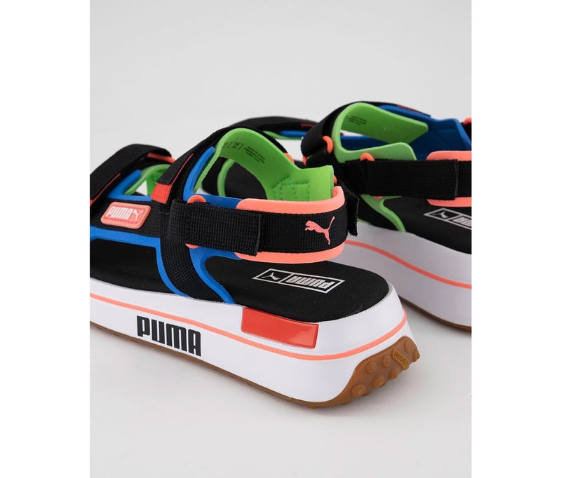 Boys Future Rider Sandals Game On, Palace Blue and Fluo Green and Black