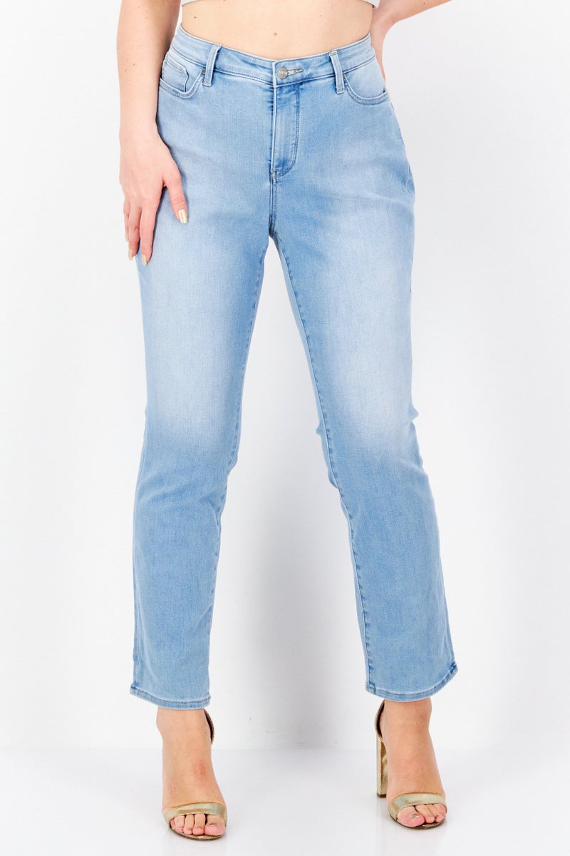Women Slim Fit High Rise Stretchable Denim, Blue
