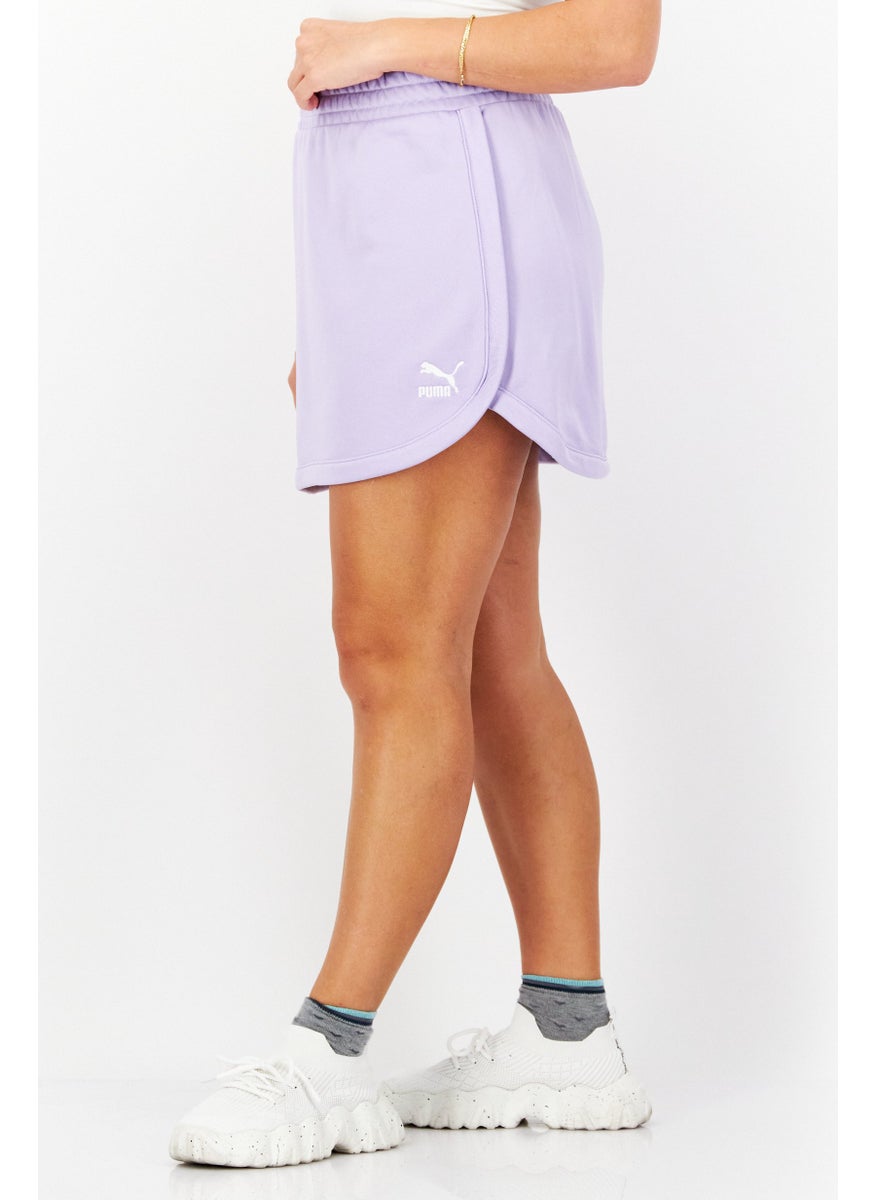 Women Sportswear Fit Brand Logo Training Skirt, Purple
