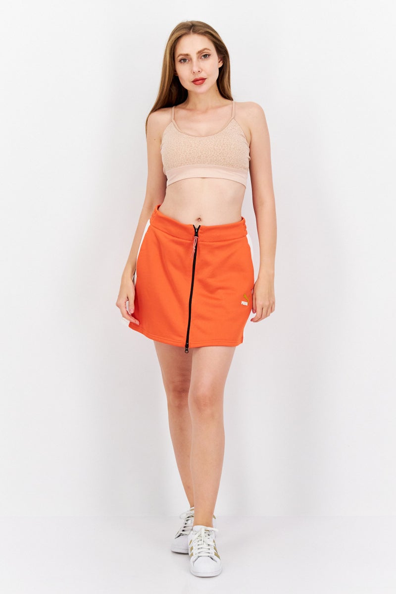Women Sportswear Fit Training Skirt, Orange