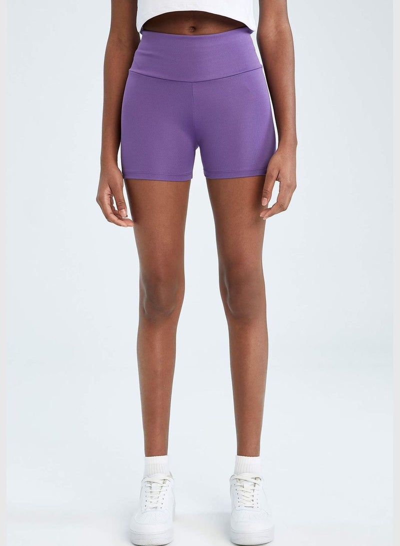 High Waisted Mini Biker Leggings
