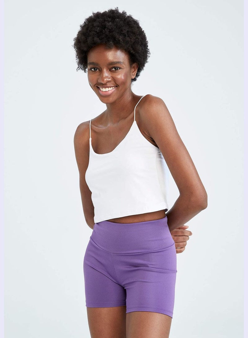 High Waisted Mini Biker Leggings