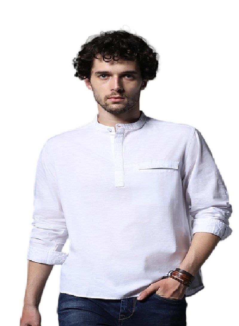 Classic Regular Fit Opaque Cotton Casual Shirt