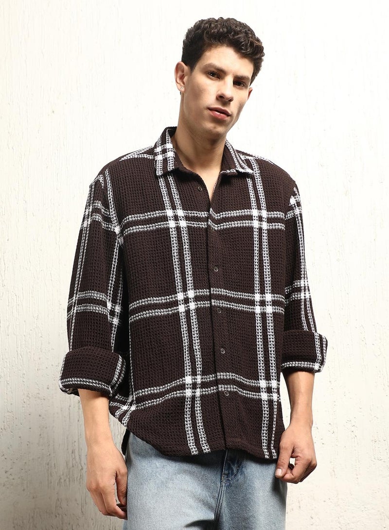 Classic Tartan Checks Cotton Casual Shirt