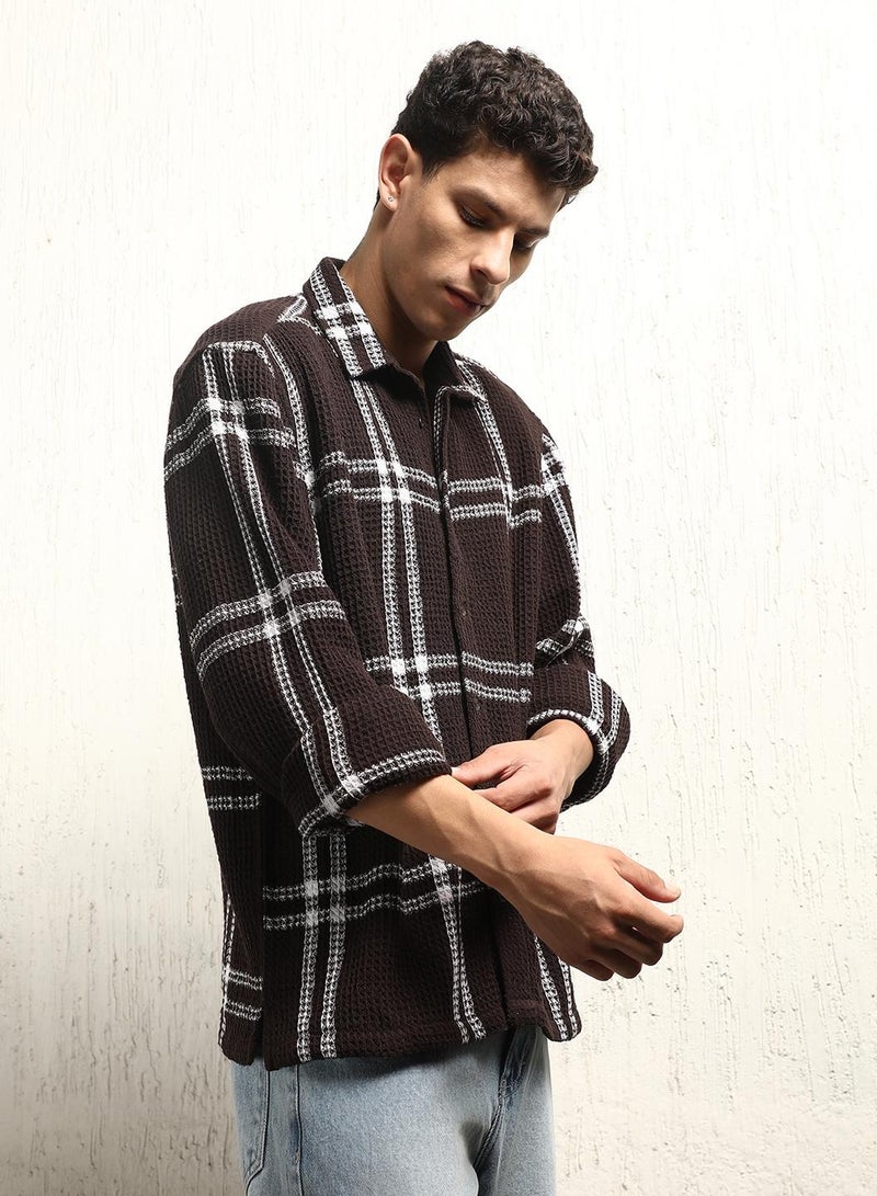 Classic Tartan Checks Cotton Casual Shirt