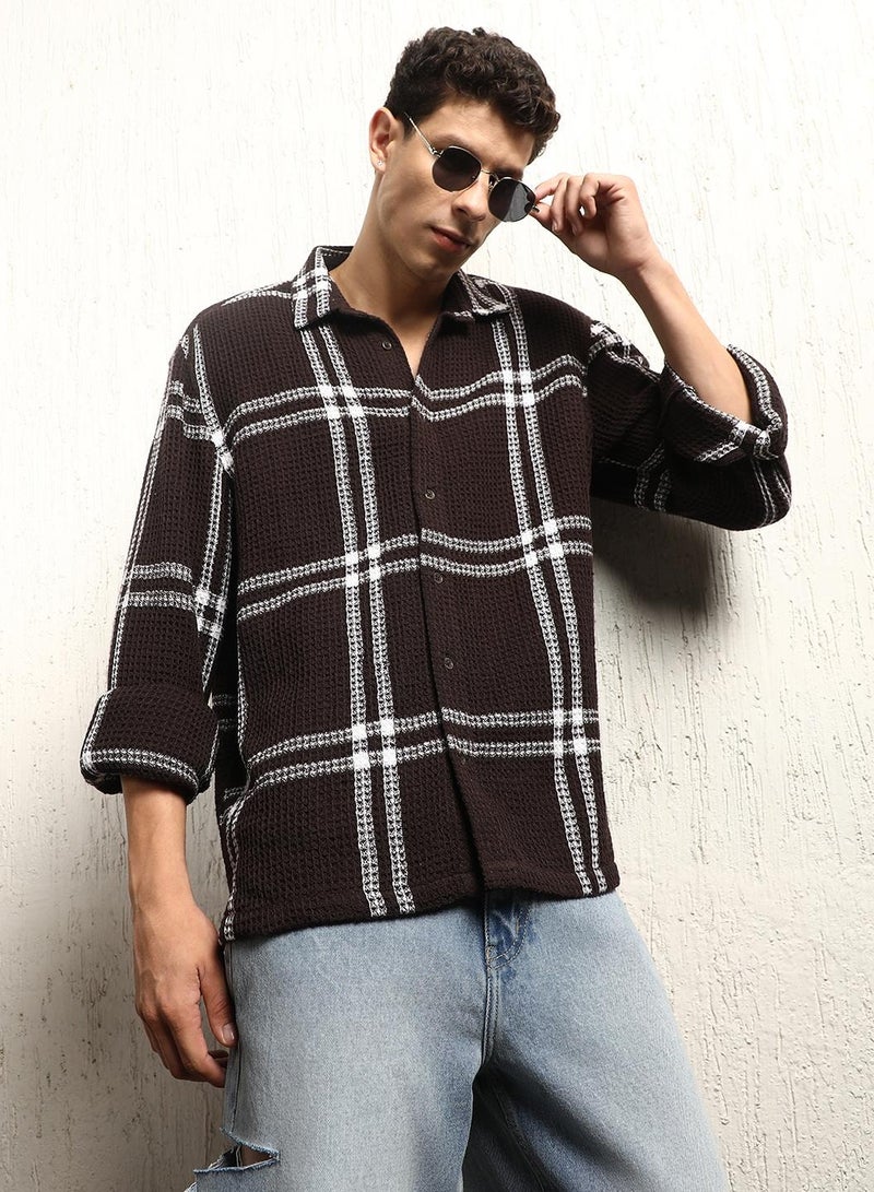 Classic Tartan Checks Cotton Casual Shirt