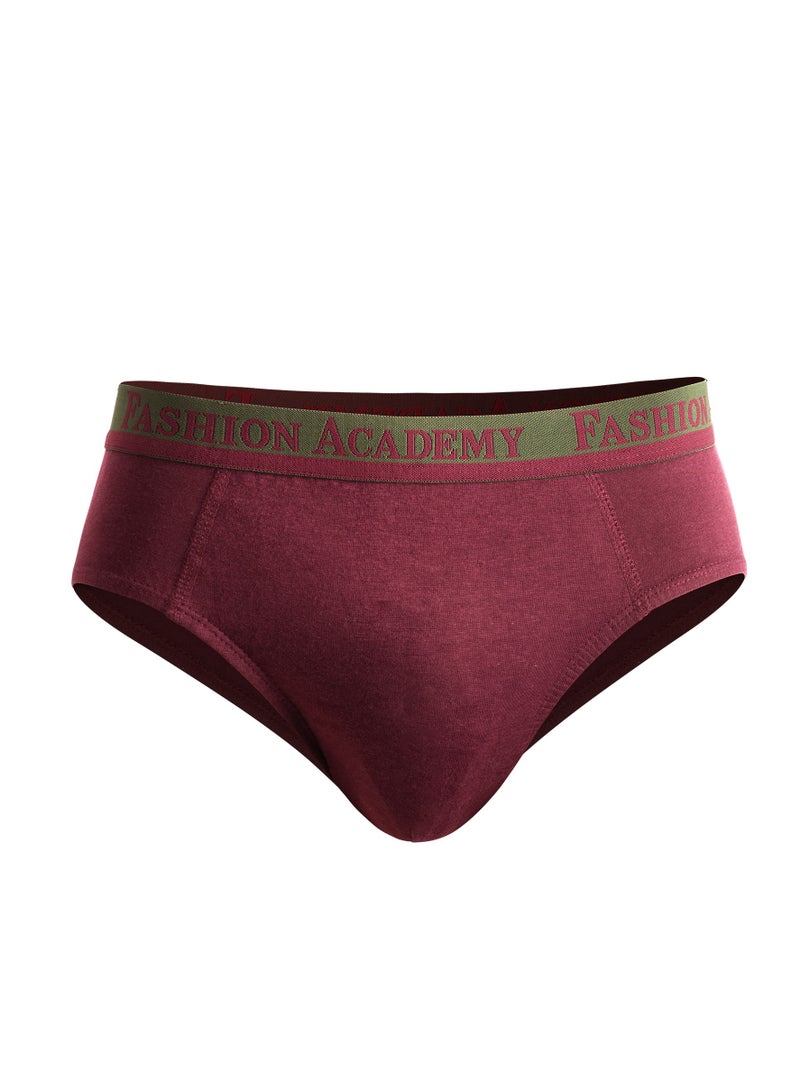 Fashion Academy Mens Outer Elastic Brief Assorted Colors Pack of 6