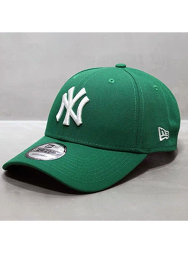 New Era 9Fort New York Yankees baseball cap duckbill cap sun hat pure cotton men's and women's outdoor sports green