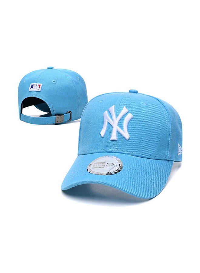 New Era 9Fort New York Yankees American Hip Hop Baseball Hat Flat Edge Hat Sun Hat Pure Cotton Men's and Women's Street Dance Outdoor Sports Blue