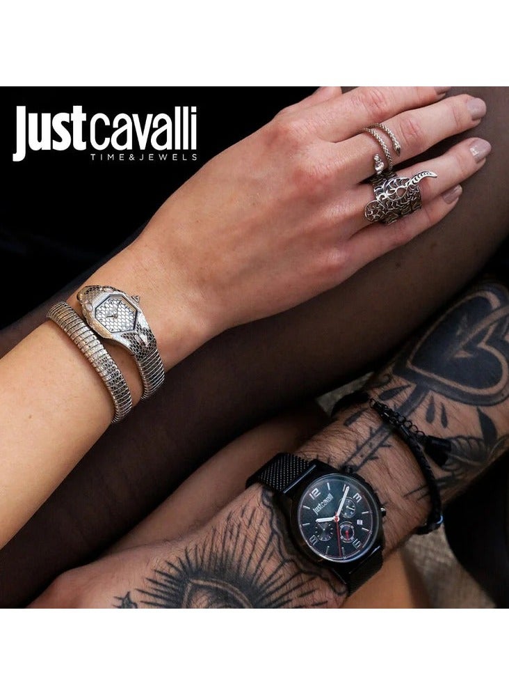 Just Cavalli Stainless Steel Women's Watch With 2T-S&G JC1L177M0055