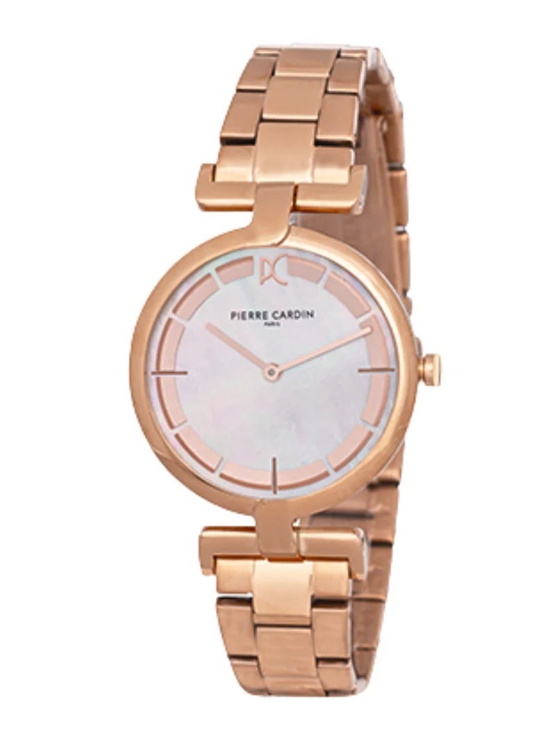 Pierre Cardin Metal Analog Women's Watch With Rose Gold CMD.3539