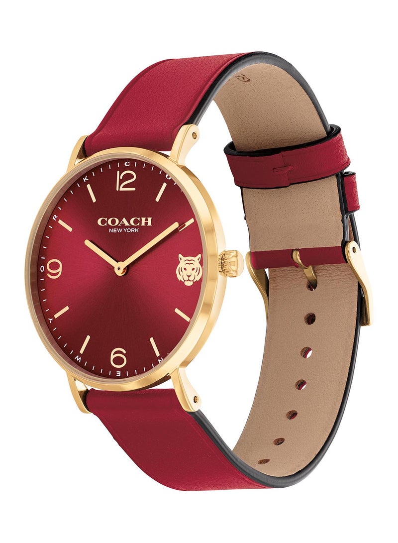 Round Analog Women's Red Case Wrist Watch - 14503867