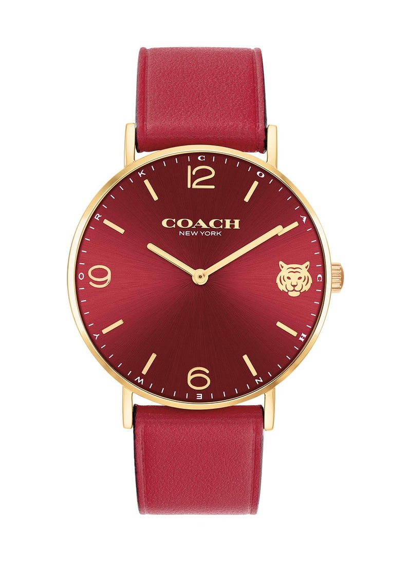 Round Analog Women's Red Case Wrist Watch - 14503867