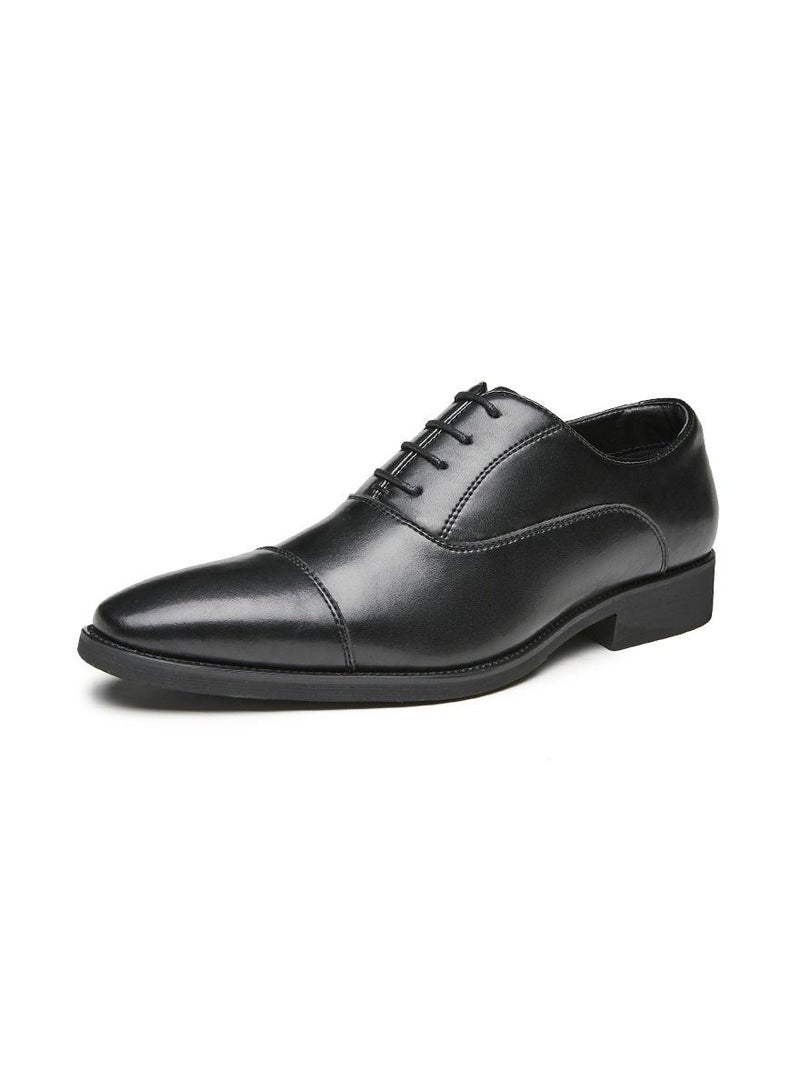 Men Business Men's Leather Shoes Black