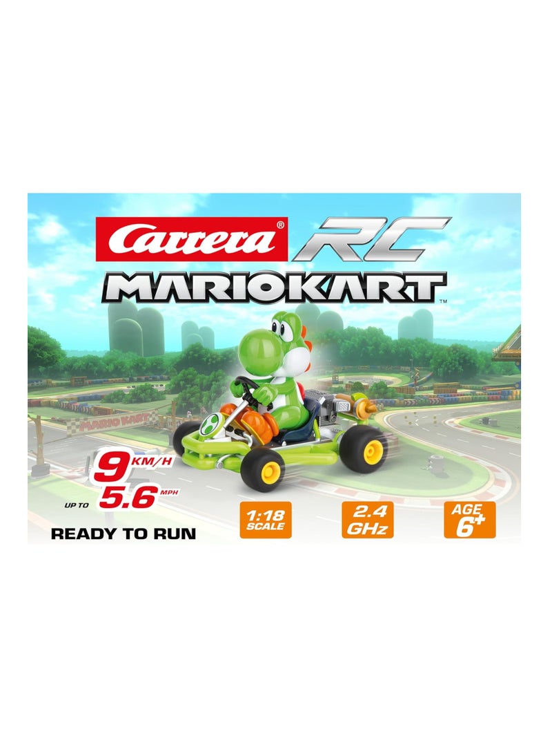 RC Mario Kart Pipe Kart Yoshi I For Children & Adults, Boys & Girls I Classic Reinterpreted I Driving Pleasure I Long-Lasting Fun I Fast Charging I Official Licence