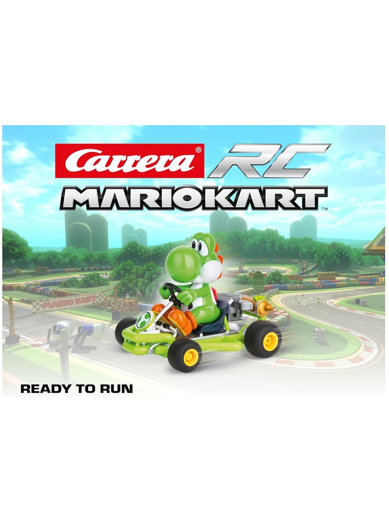 RC Mario Kart Pipe Kart Yoshi I For Children & Adults, Boys & Girls I Classic Reinterpreted I Driving Pleasure I Long-Lasting Fun I Fast Charging I Official Licence