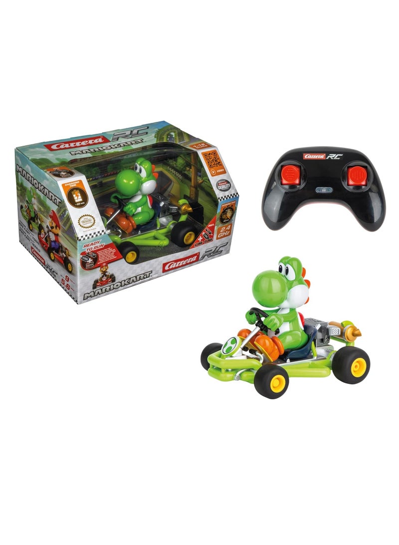 RC Mario Kart Pipe Kart Yoshi I For Children & Adults, Boys & Girls I Classic Reinterpreted I Driving Pleasure I Long-Lasting Fun I Fast Charging I Official Licence