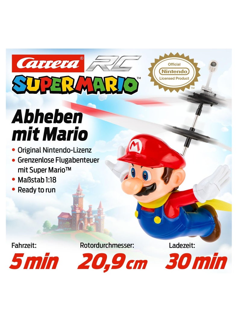 RC Super Mario™ Flying Cape Mario RC Helicopter | Helicopter with 10.4 cm Length | Original Nintendo Licence | RC Aircraft Design | Flying Fun for Children from 8