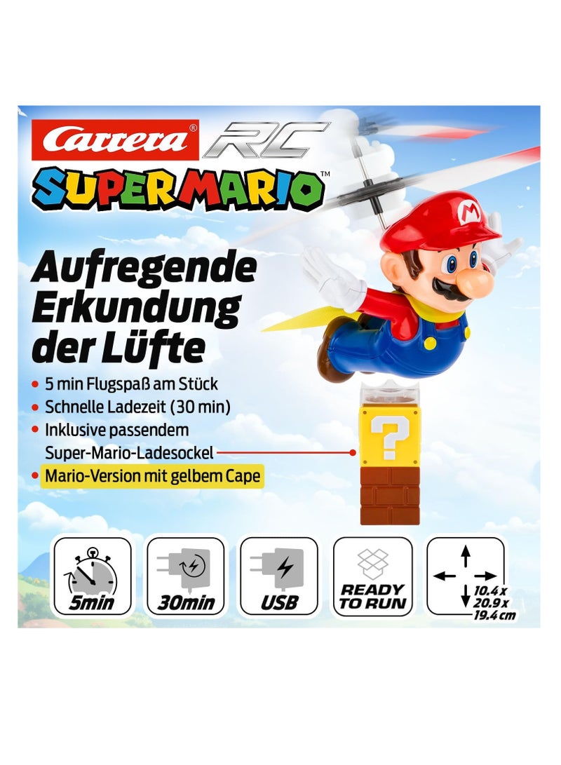 RC Super Mario™ Flying Cape Mario RC Helicopter | Helicopter with 10.4 cm Length | Original Nintendo Licence | RC Aircraft Design | Flying Fun for Children from 8