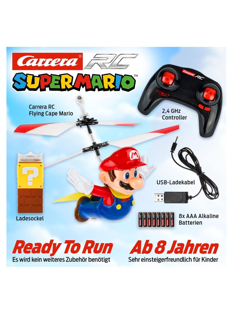 RC Super Mario™ Flying Cape Mario RC Helicopter | Helicopter with 10.4 cm Length | Original Nintendo Licence | RC Aircraft Design | Flying Fun for Children from 8