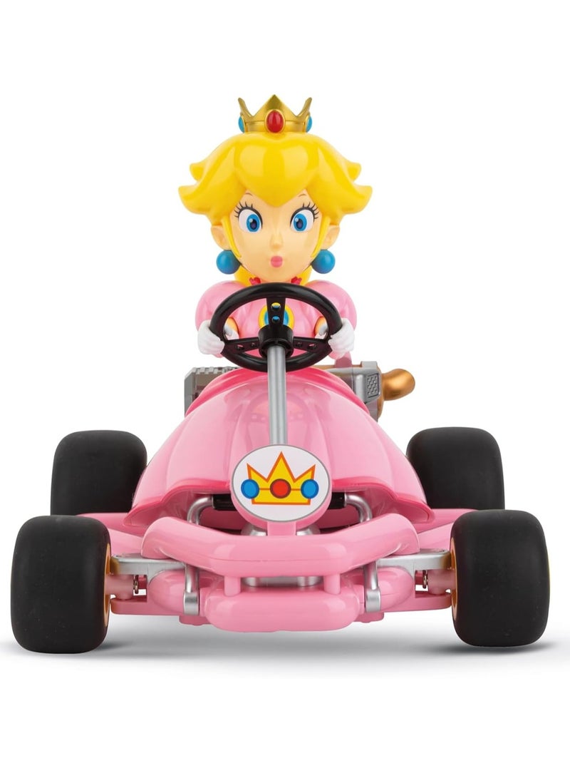 Mario Kart Pipe Kart - Peach Edition | High-Speed Racing Fun | Material : Plastic | Age Group :  6 Years+