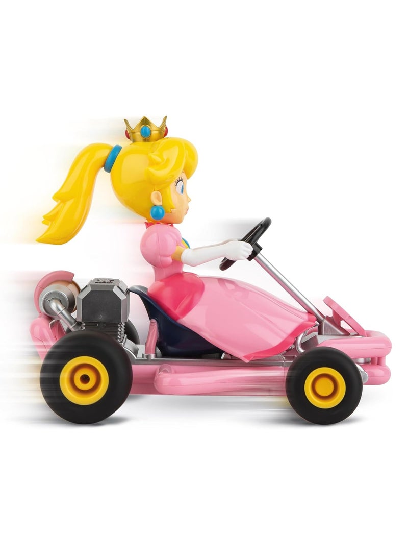 Mario Kart Pipe Kart - Peach Edition | High-Speed Racing Fun | Material : Plastic | Age Group :  6 Years+