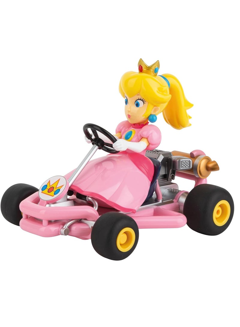 Mario Kart Pipe Kart - Peach Edition | High-Speed Racing Fun | Material : Plastic | Age Group :  6 Years+