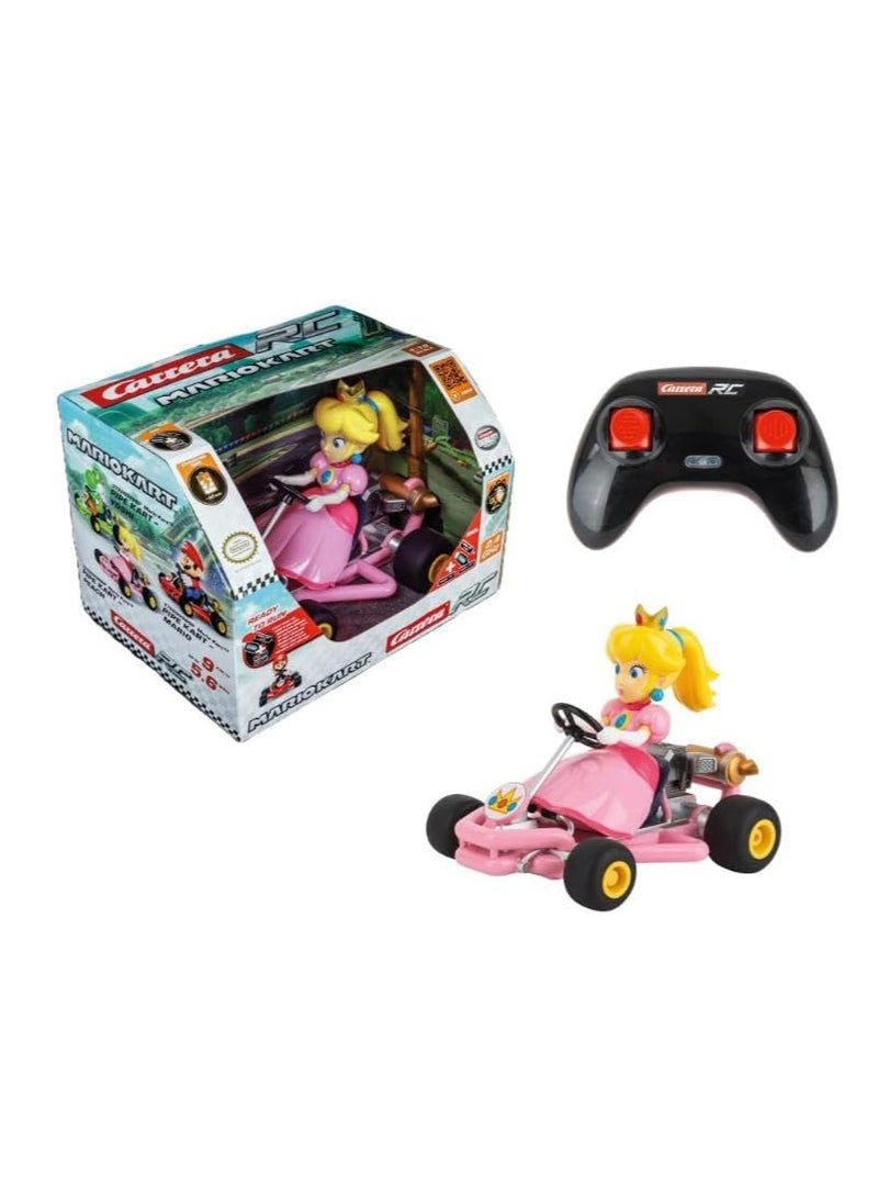 Mario Kart Pipe Kart - Peach Edition | High-Speed Racing Fun | Material : Plastic | Age Group :  6 Years+