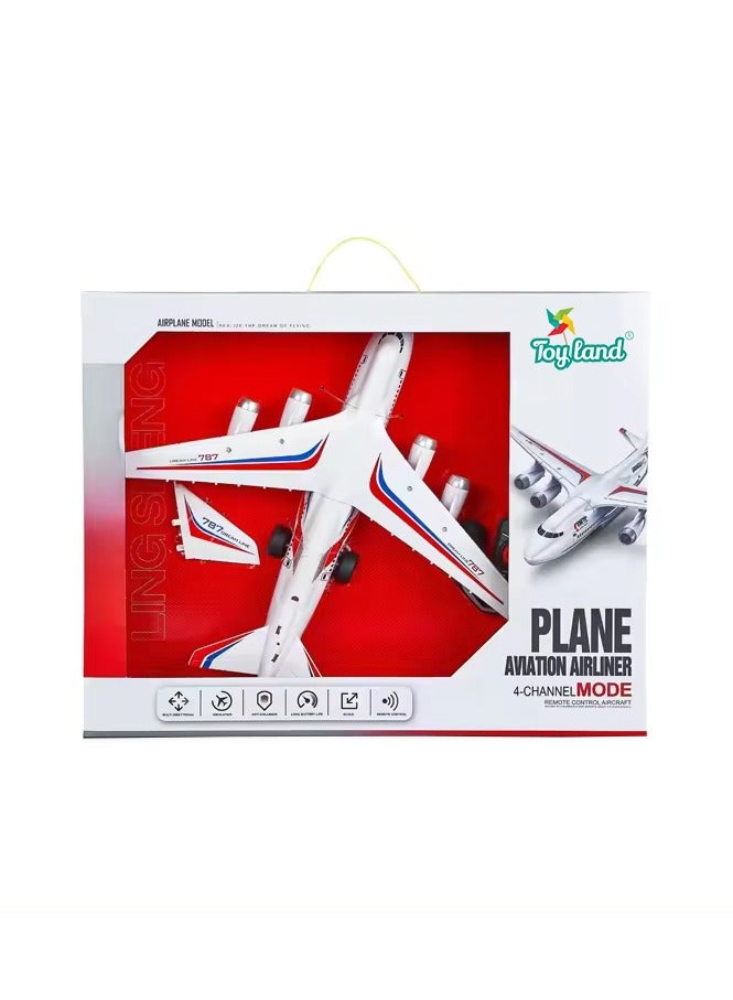 Rechargeable 4 Channel Flight Passenger Aircraft RC Airplane Toys for Children