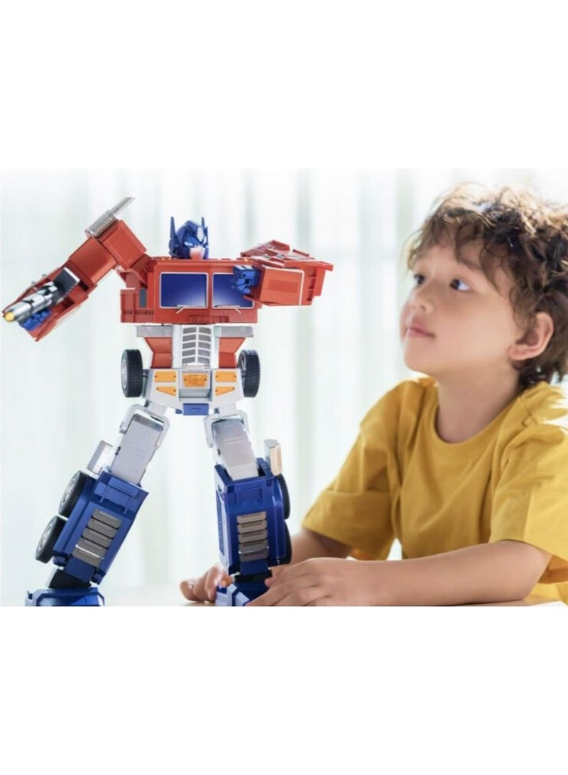 Robosen Elite Optimus Prime - Fully Automatic Transforming Robot (Japanese), Voice-Controlled, App Compatible