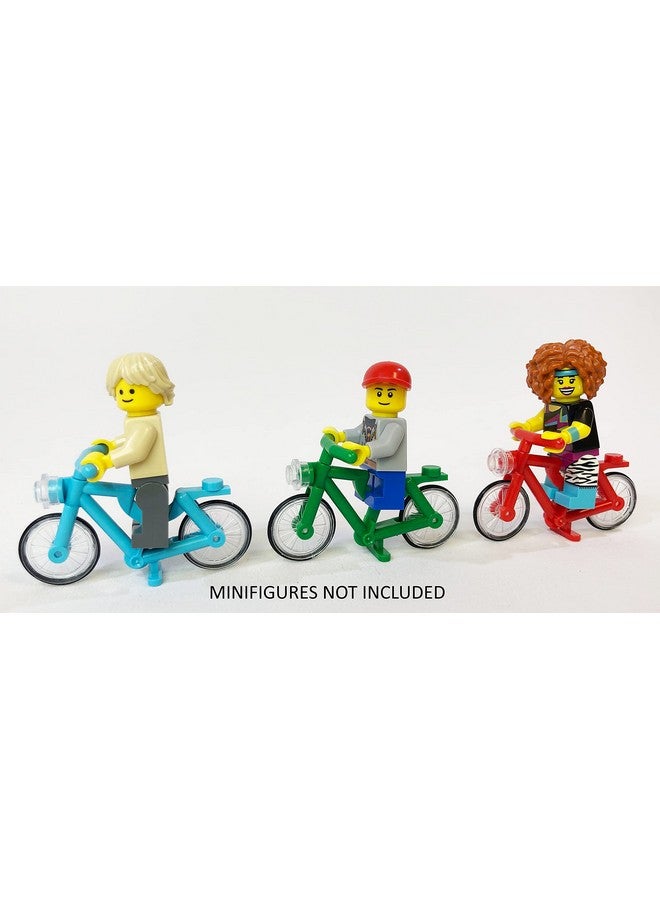 Toy Motorcycle Dirt Bike And Bicycle Big Bundle For Lego Minifigures 5 Motor Bike Motorcycle And 3 Bikes Kids Ages 6 + Fits Major Brands' Minifigure 8 Piece Mini Figures Not Included