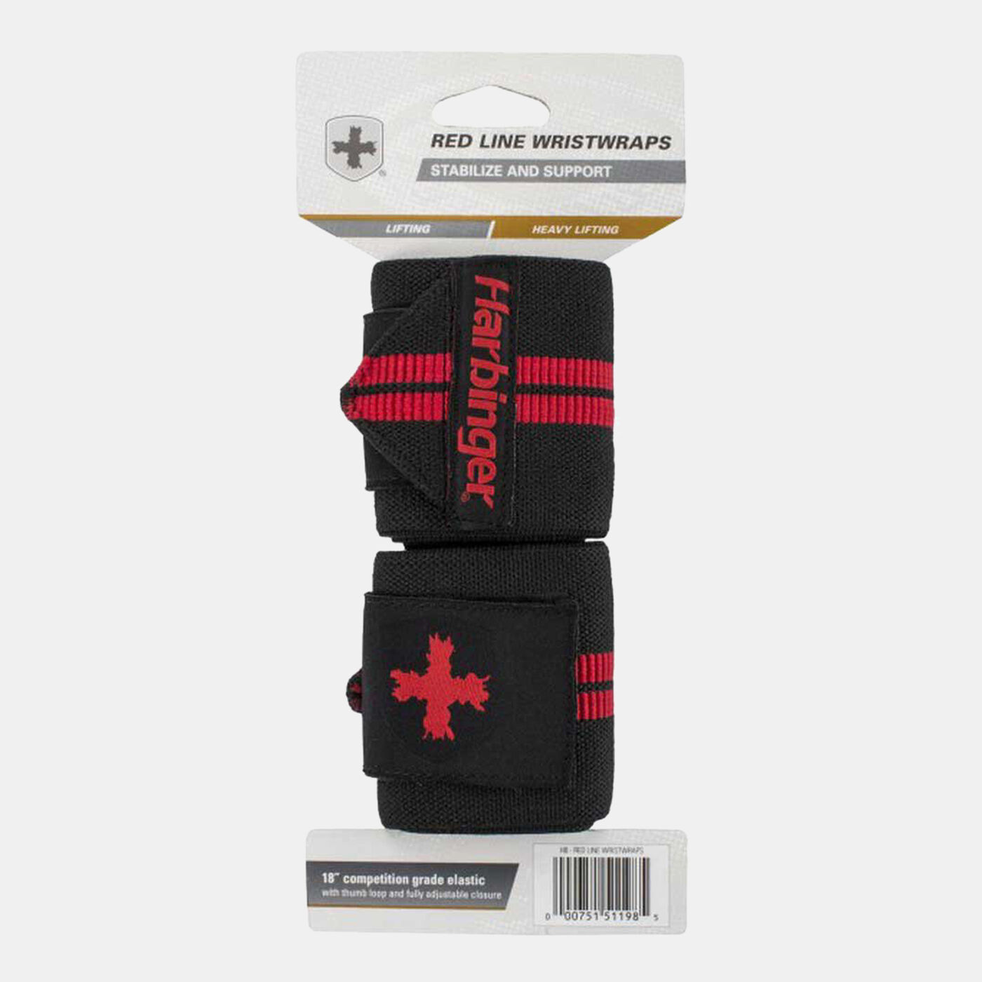 Red Line Weight Training Wrist Wraps (1 Pair)