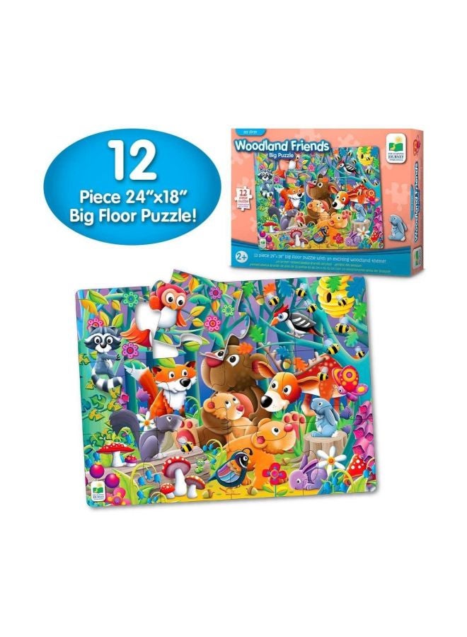 12-Piece My First Woodland Friends Big Puzzle Set 108109