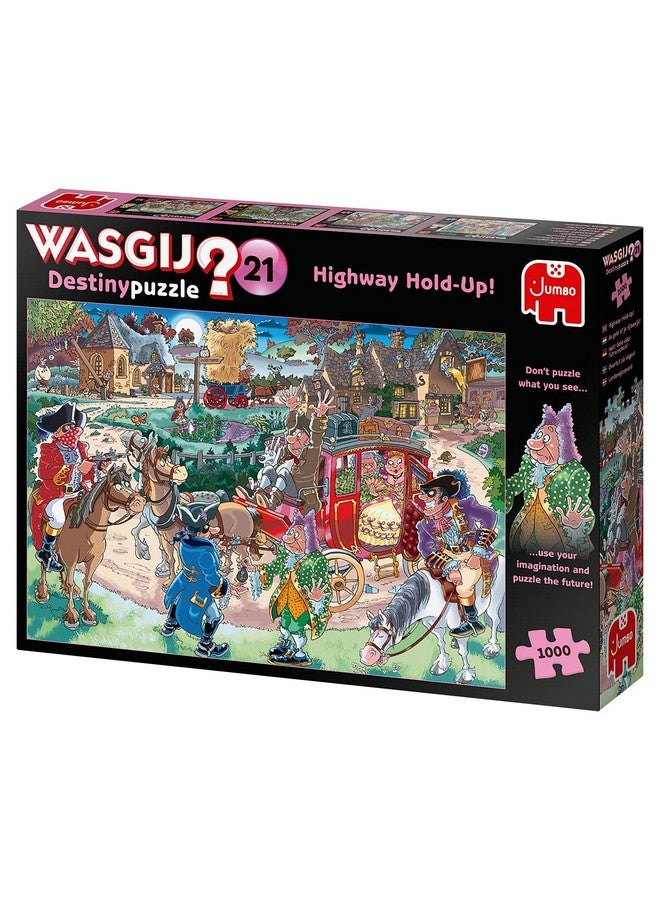 Wasgij Retro Destiny 21 Highway Hold Up! Unique Collectable Jigsaw Puzzles For Adults 1000 Piece