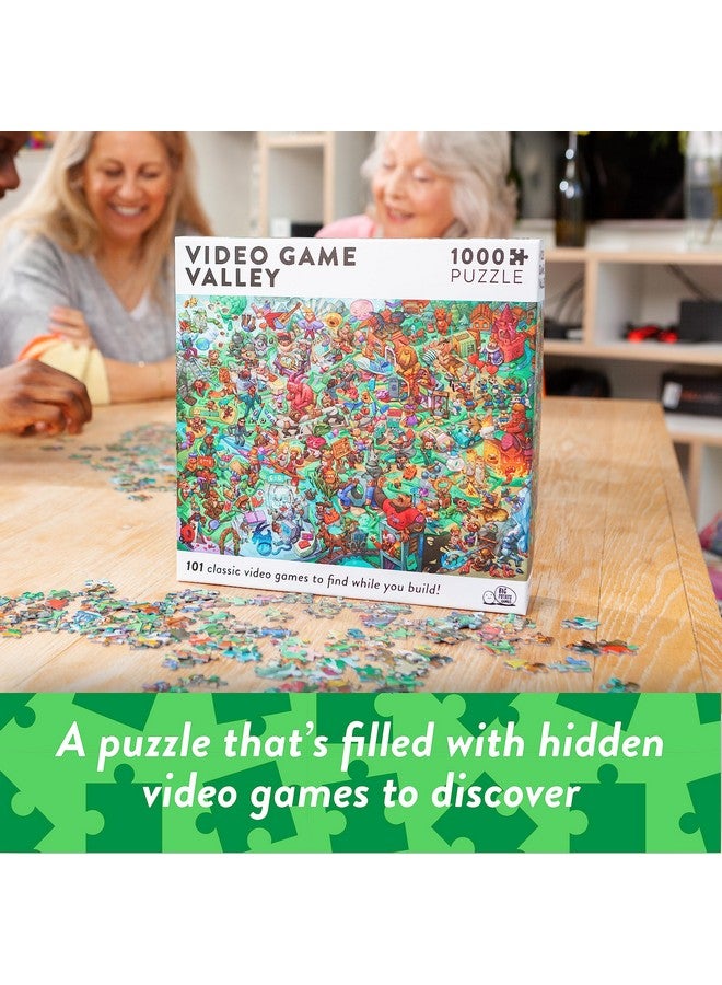 Video Game Valley: Video Game Jigsaw Puzzle For Adults (1000 Pieces) Filled With 101 Riddles To Solve