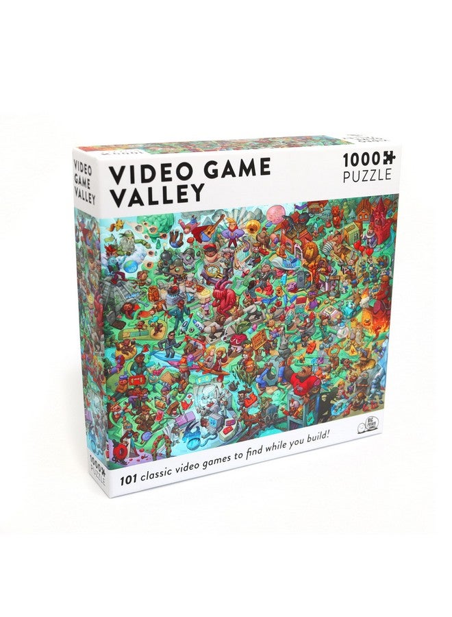 Video Game Valley: Video Game Jigsaw Puzzle For Adults (1000 Pieces) Filled With 101 Riddles To Solve