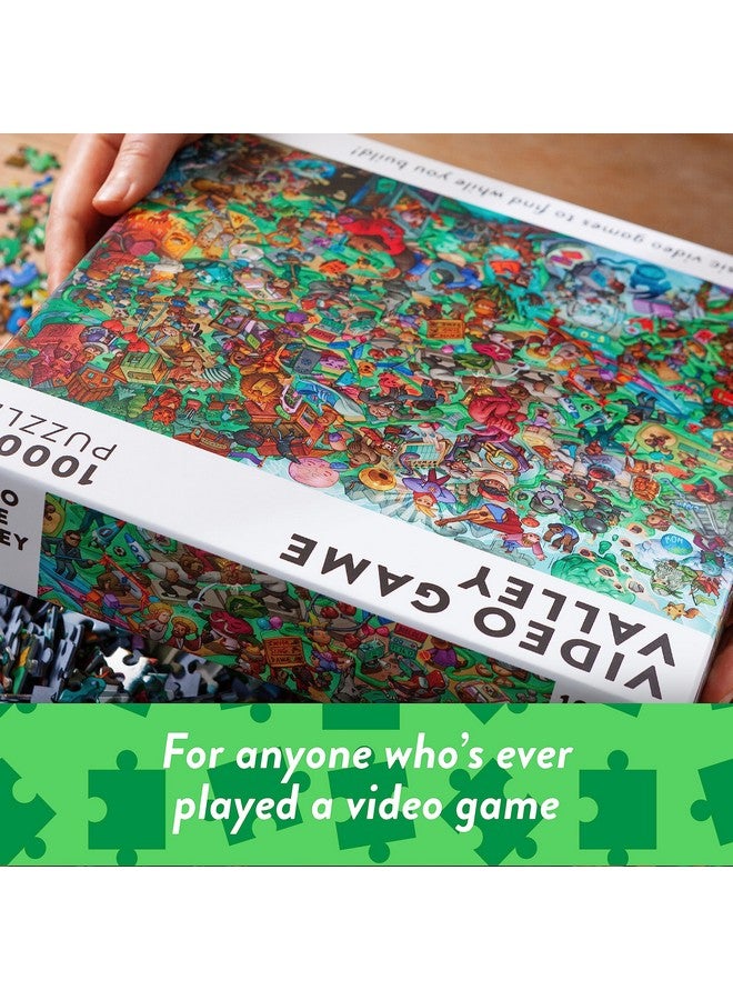 Video Game Valley: Video Game Jigsaw Puzzle For Adults (1000 Pieces) Filled With 101 Riddles To Solve