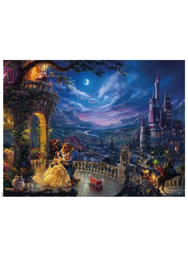 Thomas Kinkade Disney Dreams Collection Beauty And The Beast Dancing In The Moonlight 1500 Piece Jigsaw Puzzle 12 X 10 X 2.6 Inches