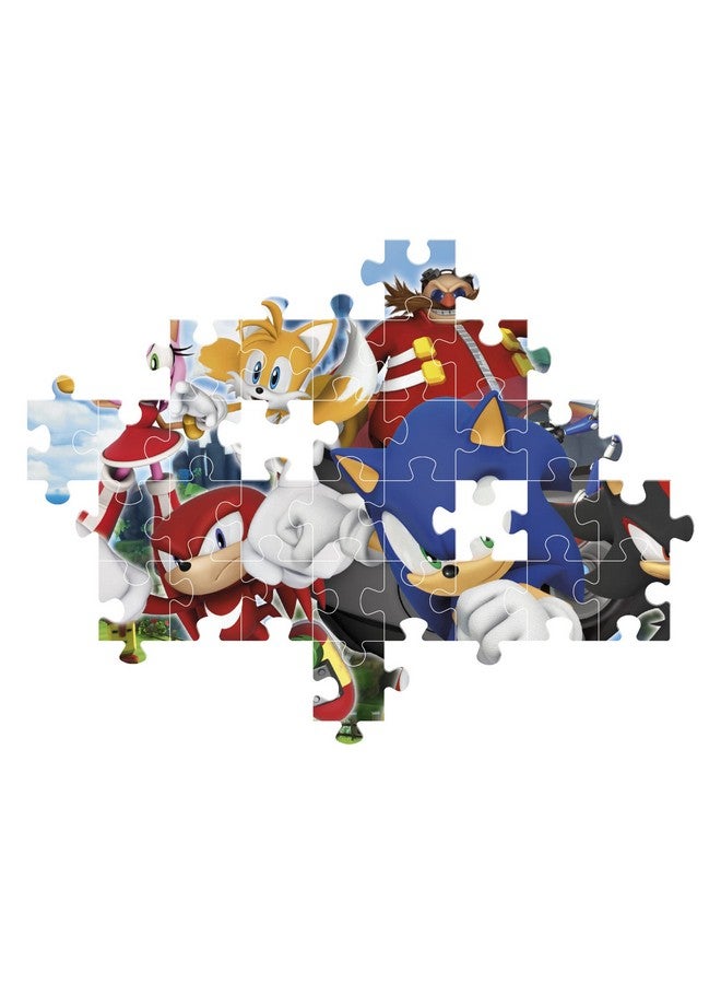 27159 Sonic Supercolor Sonic-104 Pieces-Jigsaw Puzzle For Kids Age 6-Made In Italy, Multi-Coloured