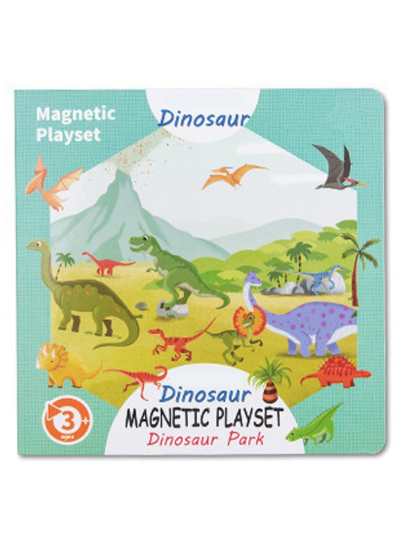 Children'S Book Clip Scene Puzzle Magnetic Dinosaur Series Educational Early Childhood Toys