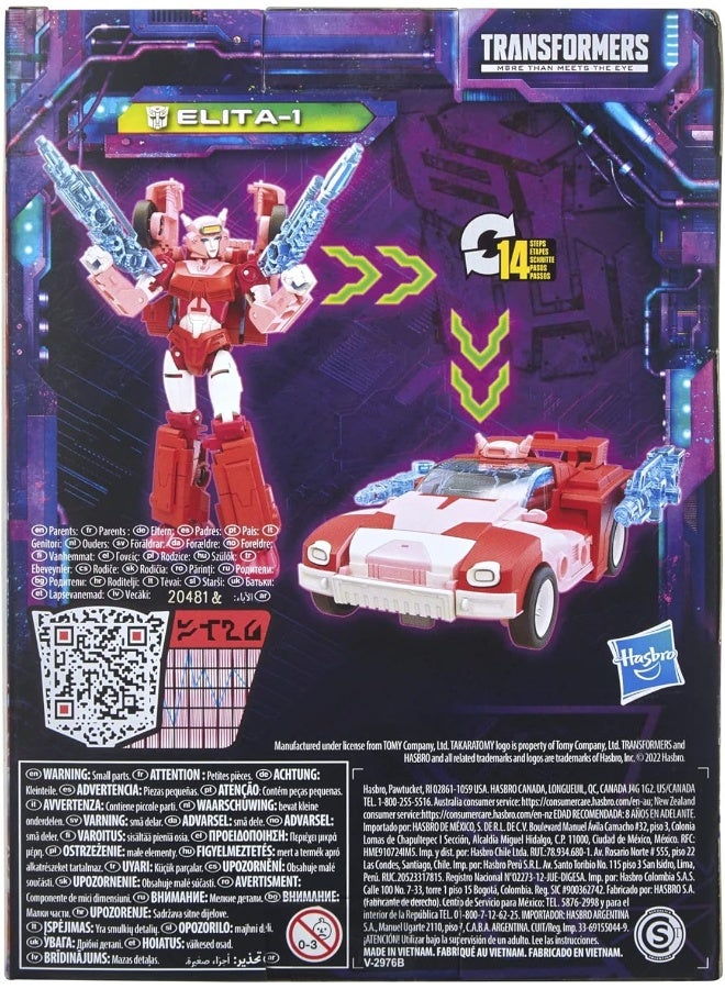 Transformers Toys Generations Legacy Deluxe Elita-1 Action Figure - Kids Ages 8 and Up, 5.5-inch