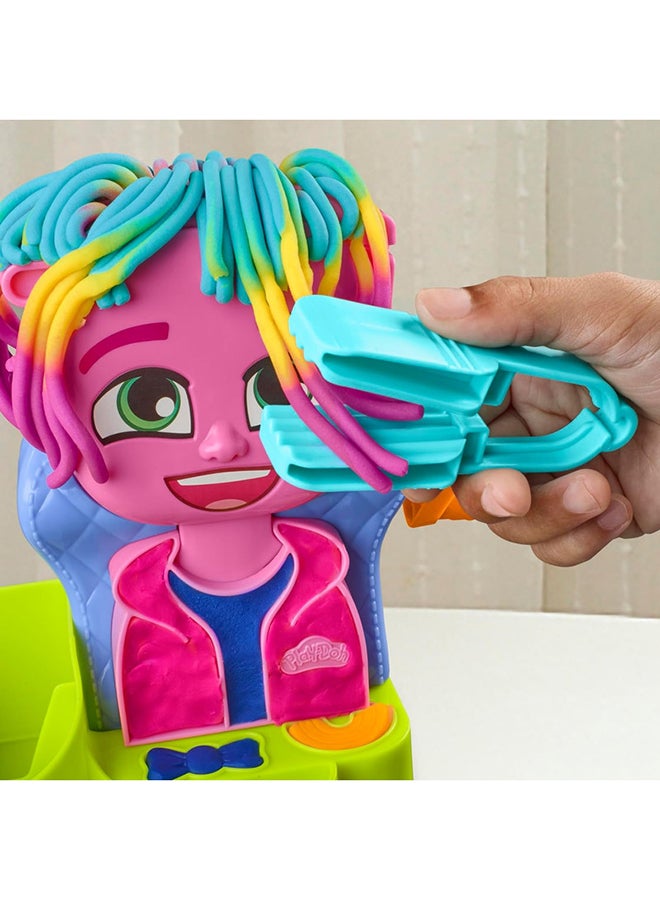 Play-Doh Hair Stylin' Salon Playset with 6 Cans, Pretend Play Toys for Girls and Boys Ages 3 and Up