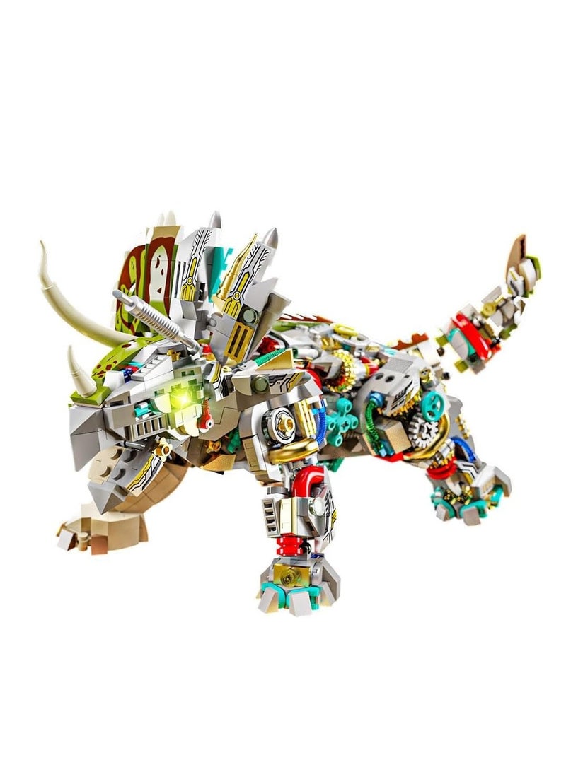 Triceratops Dinosaur Building Set for Adults, 1368 Pieces Compatible with Lego, Perfect Gift for Boys and Dino Lovers