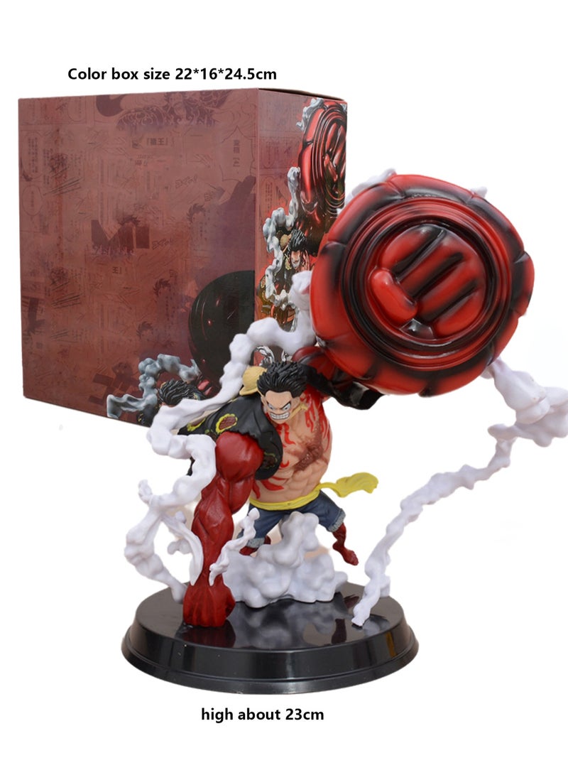 Boxed fourth Gear Luffy Great Ape King Gun Big Fist Hand-made Statue Model Ornaments