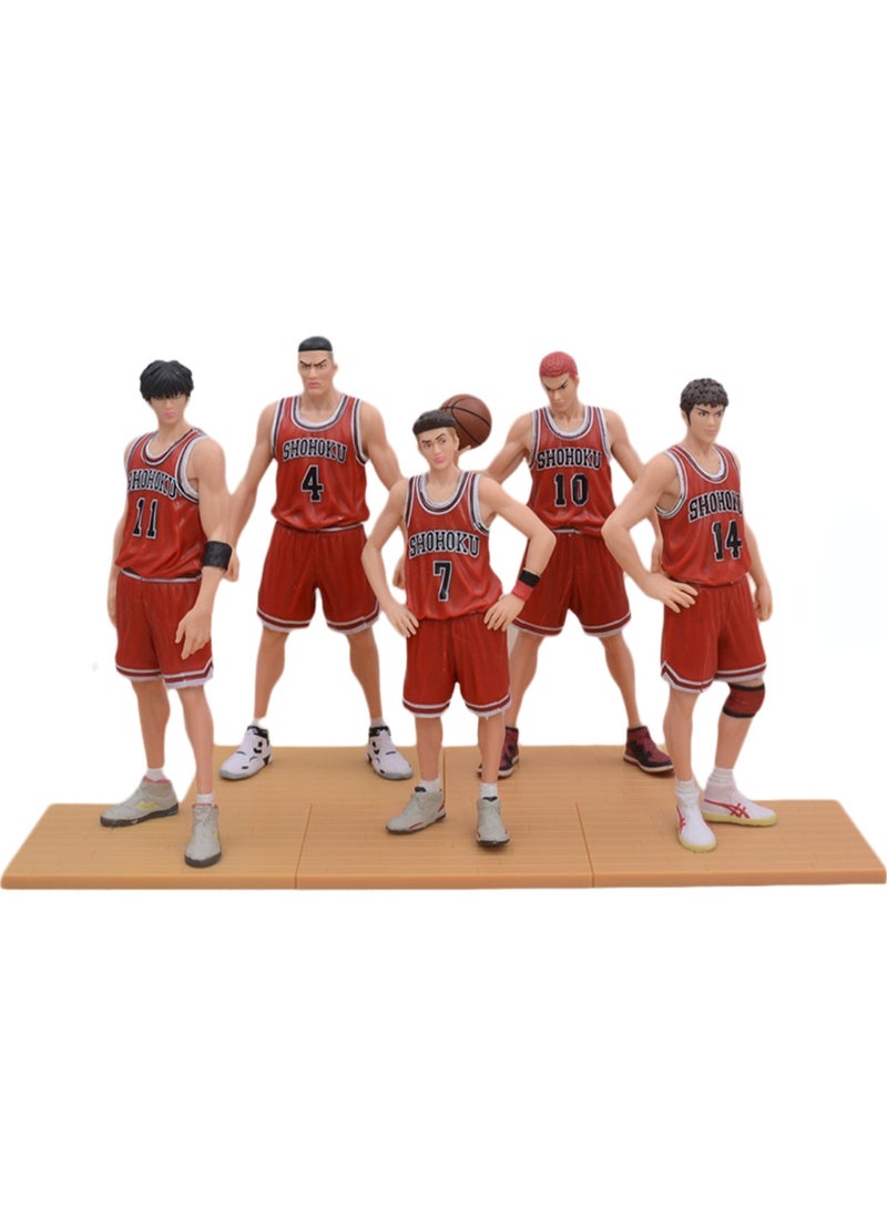 Slam Dunk Shohoku 5-player Desktop Figurine Set