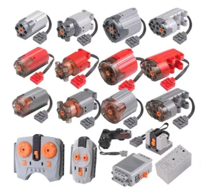 LEGO-Compatible Small Particle Bricks MOC PF Motor Set 18-piece set