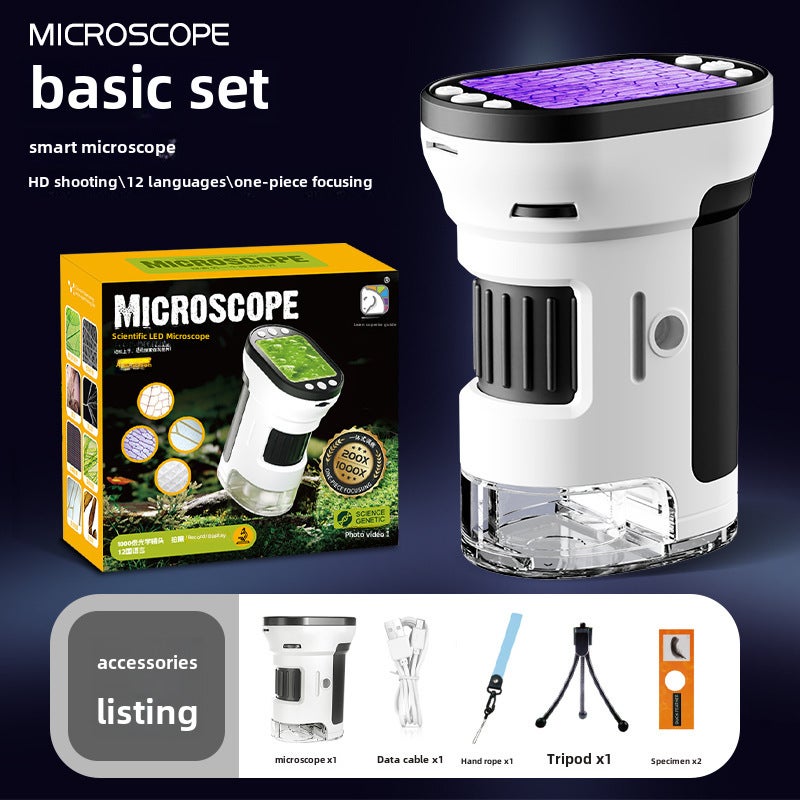 EduSmart Digital Microscope HD Display Kids Science Toy Smart Microscope (1377) Basic Edition