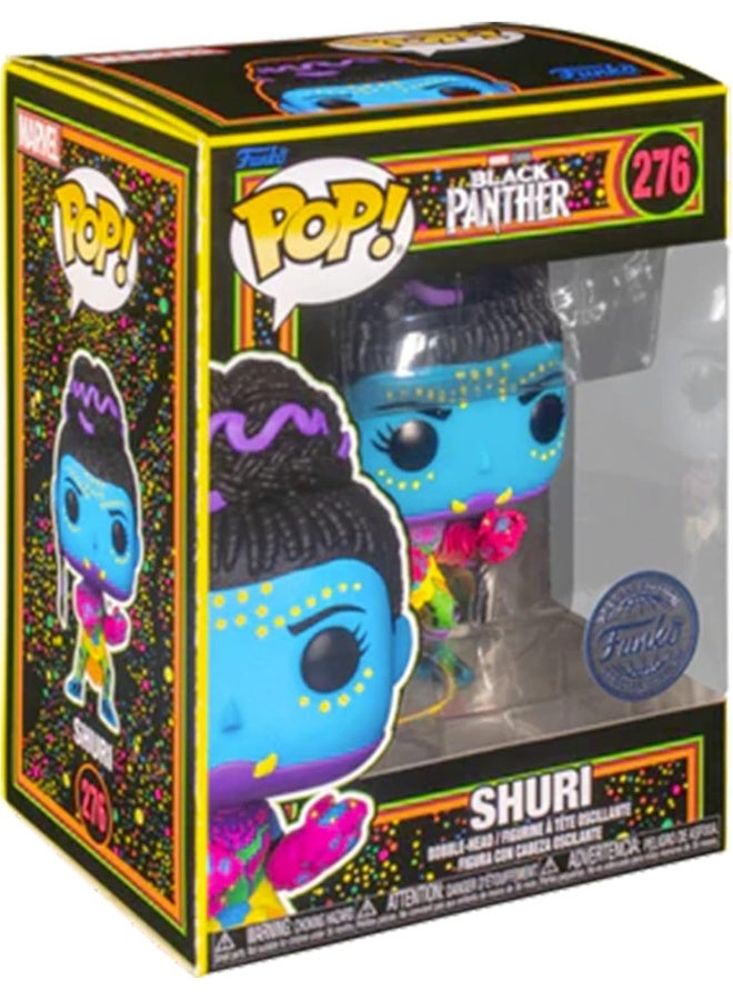 Funko Pop! Marvel Black Light Vinyl Figure Collection MCU Glow Toy (Shuri)