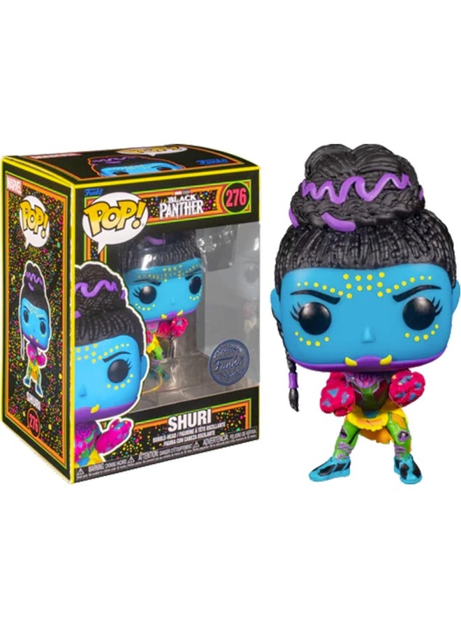 Funko Pop! Marvel Black Light Vinyl Figure Collection MCU Glow Toy (Shuri)